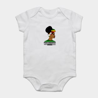 Proud Zimbabwean Woman, Zimbabwe Flag African Baby Bodysuit